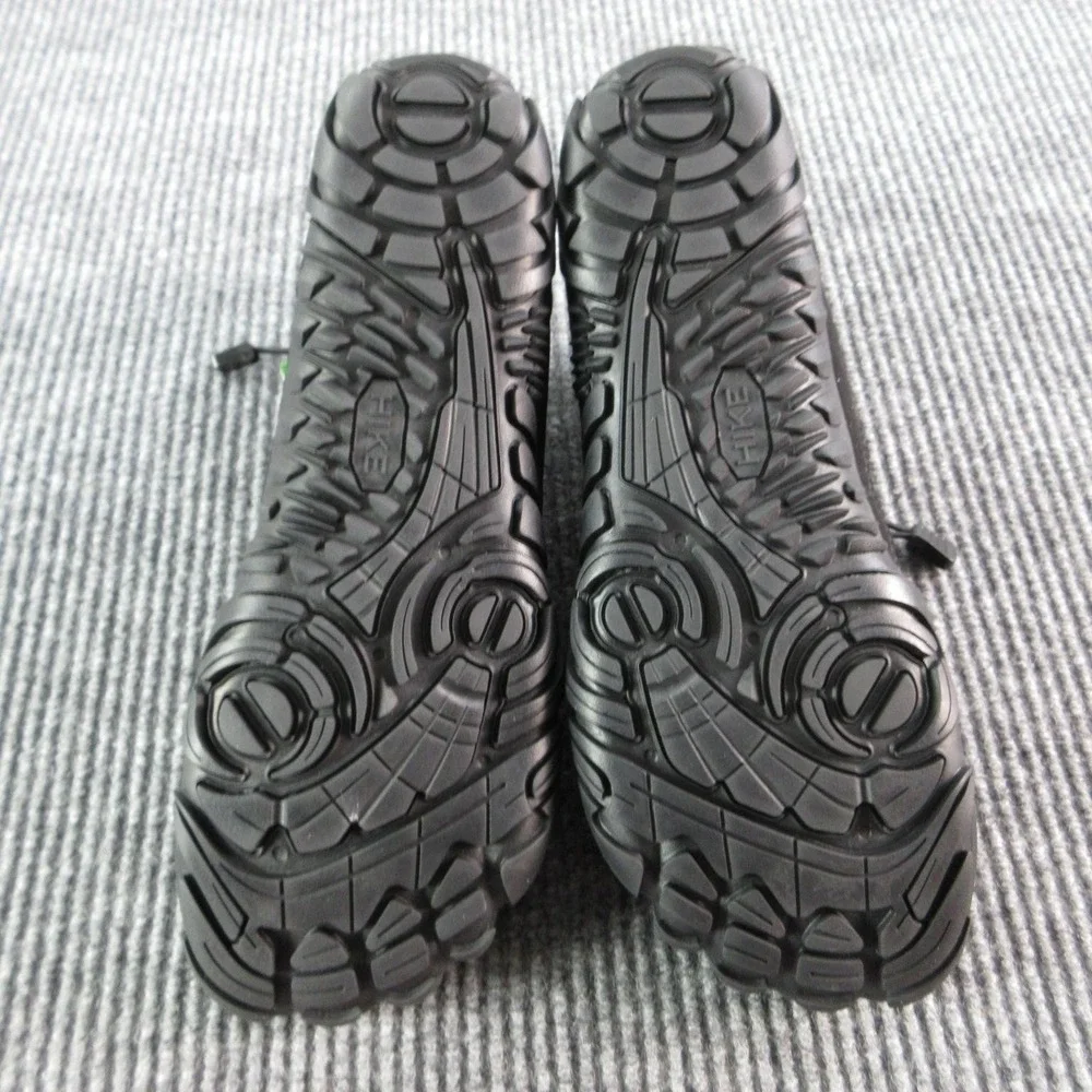 HIKE FOOTWEAR Snow Boots 43 Mens Size 9.5 Black Insulated Faux Fur Lined NWT